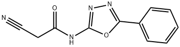 2-Cyano-N-(5-phenyl-1,3,4-oxadiazol-2-yl)acetamide 结构式