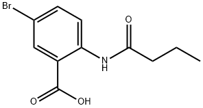 5-BROMO-2-BUTYRAMIDOBENZOIC ACID 结构式