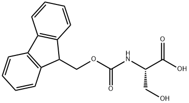 Fmoc-L-丝氨酸 结构式