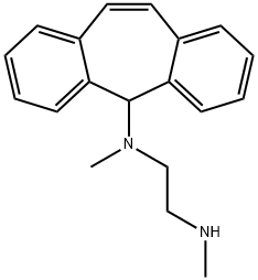 N-[5H-Dibenzo[a,d]cyclohepten-5-yl]-N,N'-dimethylethylenediamine 结构式