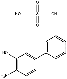 4-Amino-3-biphenylol, hydrogen sulfate 结构式