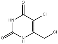5-氯-6-(氯甲基)尿嘧啶 结构式