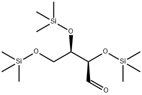 D-Erythrose, tris(trimethylsilyl)- deriv. 结构式