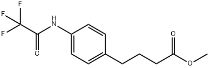 4-(p-Trifluoroacetylaminophenyl)butyric acid methyl ester 结构式