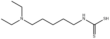 N-[5-(Diethylamino)pentyl]dithiocarbamic acid 结构式