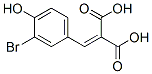 (3-Bromo-4-hydroxybenzylidene)malonic acid 结构式