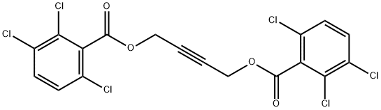 2-Butyne-1,4-diol bis(2,3,6-trichlorobenzoate) 结构式