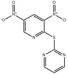 (3,5-Dinitro-2-pyridinyl)2-pyrimidinyl sulfide 结构式