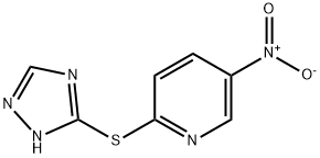 5-nitro-2-(4H-1,2,4-triazol-3-ylsulfanyl)pyridine 结构式