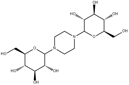 Piperazine, 1,4-di(D-glucosyl)- 结构式