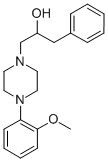 1-Piperazineethanol, alpha-benzyl-4-(o-methoxyphenyl)- 结构式