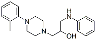 1-anilino-3-[4-(2-methylphenyl)piperazin-1-yl]propan-2-ol 结构式