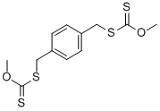 [1,4-Phenylenebis(methylenethio)]bis(thioformic acid O-methyl) ester 结构式