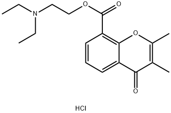 2,3-Dimethylchromone-8-carboxylic acid diethylaminoethyl ester hydroch loride 结构式