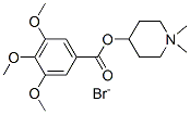 (1,1-dimethyl-3,4,5,6-tetrahydro-2H-pyridin-4-yl) 3,4,5-trimethoxybenz oate bromide 结构式