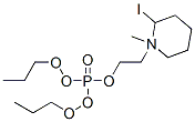 1-(2-dipropoxyphosphoryloxyethyl)-1-methyl-3,4,5,6-tetrahydro-2H-pyrid ine iodide 结构式