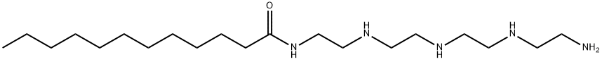 N-[2-[[2-[[2-[(2-aminoethyl)amino]ethyl]amino]ethyl]amino]ethyl]dodecanamide 结构式