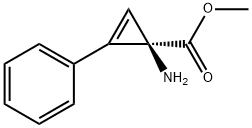 2-Cyclopropene-1-carboxylicacid,1-amino-2-phenyl-,methylester,(R)-(9CI) 结构式