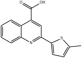 2-(5-甲基-2-噻吩)-喹啉-4-羧酸 结构式