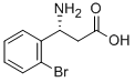 (R)-3-氨基-3-(2-溴苯基)-丙酸 结构式