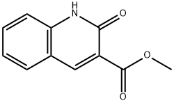 3-Quinolinecarboxylic acid, 1,2-dihydro-2-oxo-, Methyl ester 结构式