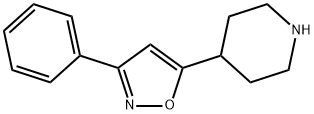 4-(3-Phenyl-5-isoxazolyl)piperidine 结构式