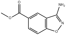 3-氨苯并异噁唑-5-甲酸甲酯 结构式