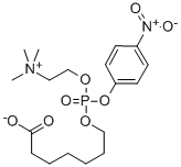 6-Carboxyhexylphosphocholine p-Nitrophenyl Ester 结构式