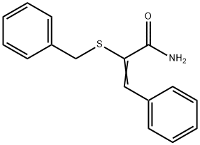 2-(Benzylthio)-3-phenylpropenamide 结构式