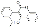3-(o-Ethylphenyl)-4-hydroxy-2H-1-benzopyran-2-one 结构式