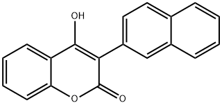 3-(2-Naphtyl)-4-hydroxycoumarin 结构式