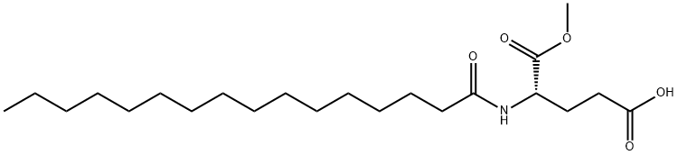 N-palmitoylglutamic acid alpha-methyl ester 结构式