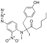 hexanoyldiiodo-N-(4-azido-2-nitrophenyl)tyramine 结构式