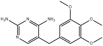 甲氧苄氨嘧啶 结构式