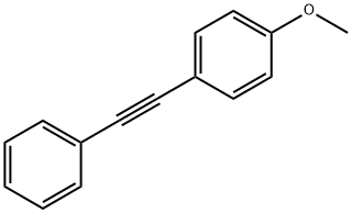 1-甲氧基-4-苯基乙炔基-苯 结构式