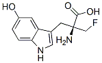 alpha-(fluoromethyl)-5-hydroxytryptophan 结构式