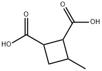 3-Methyl-1,2-cyclobutanedicarboxylic acid 结构式