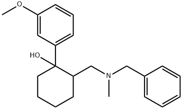 2-(N-Benzyl-N-methylaminomethyl)-1-(m-methoxyphenyl)cyclohexanol 结构式