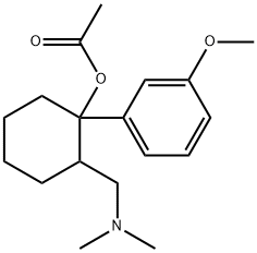 2-(Dimethylaminomethyl)-1-(m-methoxyphenyl)cyclohexanol acetate 结构式