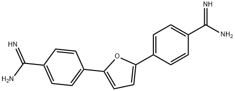4,4'-(2,5-Furandiyl)bis(benzenecarboximidamide) 结构式