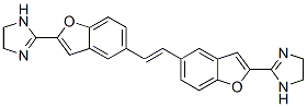 2-[5-[(E)-2-[2-(4,5-dihydro-1H-imidazol-2-yl)benzofuran-5-yl]ethenyl]b enzofuran-2-yl]-4,5-dihydro-1H-imidazole 结构式