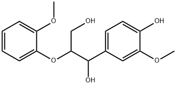 愈创木酚基甘油-Β-愈创木基丙醚 结构式
