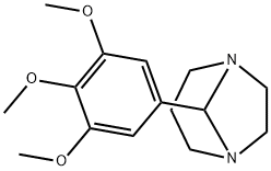 5-(1, 5-Diazabicyclo[3.2.1]oct-8-yl)-1,2,3-trimethoxybenzene 结构式