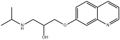 1-(Isopropylamino)-3-(7-quinolyloxy)-2-propanol 结构式