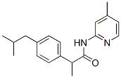 2-(4-Isobutylphenyl)-N-(4-methyl-2-pyridyl)propionamide 结构式