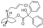 [1R,5S,(+)]-8-[(E)-3-Chloro-2-propenyl]-8-azabicyclo[3.2.1]octane-2α-ol diphenylhydroxyacetate 结构式