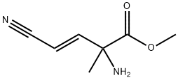 3-Butenoicacid,2-amino-4-cyano-2-methyl-,methylester,(E)-(9CI) 结构式