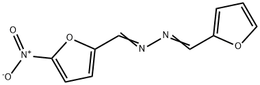 1-Furfurylidene-2-(5-nitrofurfurylidene)hydrazine 结构式