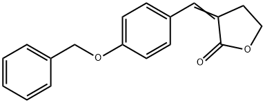 4,5-Dihydro-3-(p-benzyloxybenzylidene)-2(3H)-furanone 结构式