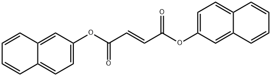 Fumaric acid di(2-naphtyl) ester 结构式